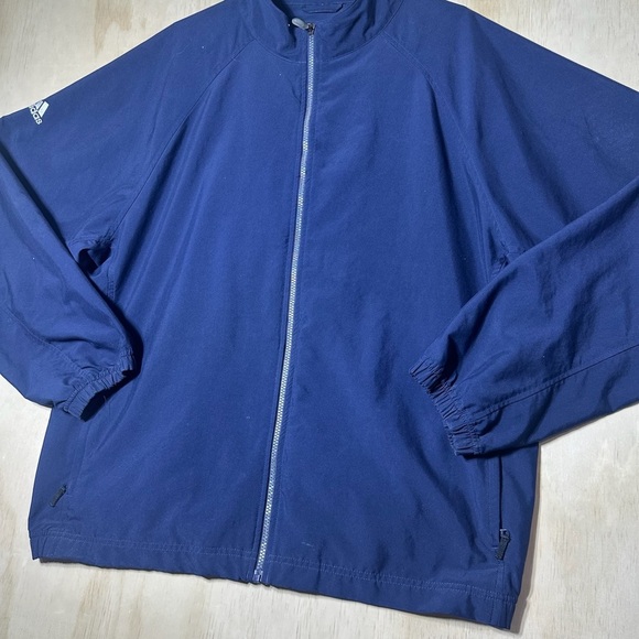 Adidas Men's Deep Blue Windbreaker Jacket - Picture 2 of 11